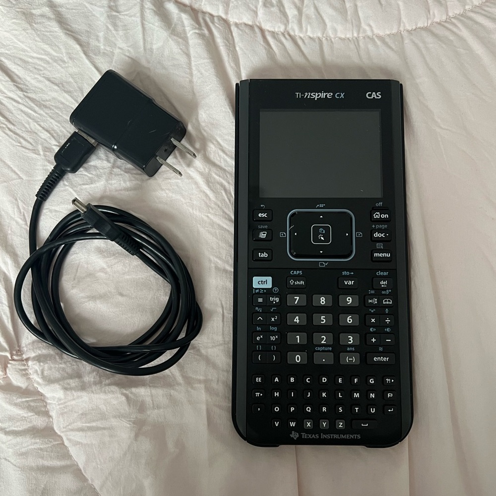Texas Instruments TI-Nspire CX CAS in Black with Charger